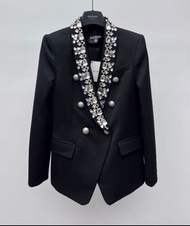 正品⭐️Balmain 重工水晶鑲邊西裝外套