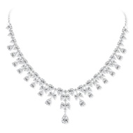 Poetry Pendant7Water9252ct Teardrop-shaped Spring Jewelry*Female11High Carbon Diamond Necklace Silve