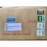 British Collection Stamps: Real Envelopes Sent (China Stamps)