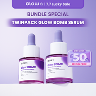 [Twin Pack] 2 PCS GLOW FX Glow Bomb Serum - Serum Glowing & Bekas Jerawat 19% Brightening Power