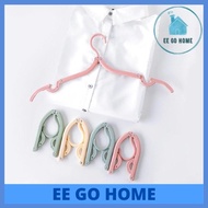 Mini Hanger Portable Folding Travel Foldable Plastic Hanger Non-slip Hanger Travel Cloth Hanger