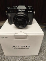 FUJIFILM  富士xt30iii   X-T30 III 相機 黑色 連XC13-33mm鏡頭