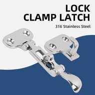 1Pcs Boat Shackle Accessories Locker Hatch 316S.S Deck Lock Stainless Steel Lockable Clamp Locker Ha