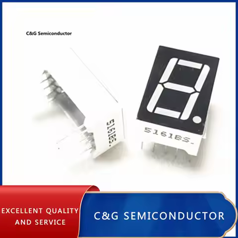 20PCS LD-5161BS 1 Digit 0.56" RED 7 SEGMENT LED DISPLAY COMMON ANODE CATHODE GREEN