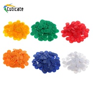 [Predolo] 100 Pcs 0.9inch Bingo Game Chips Casino Board Games Tokens Count Toy Toys