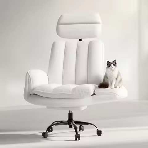 Criss Cross Office Chair with Armrests & Wheels, Comfy Velvet Vanity Chair, Ergonomic Executive Gami