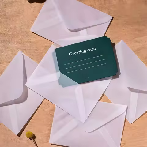 100Pcs/lot Transparent Envelope for Wedding Invitation Vintage Blank Translucent Envelopes Sulfuric 