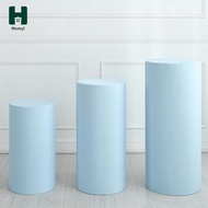 [Homyl] Plinth Stand Pillar Cover, Wedding Dessert Cylinder Stand, Cylinder Pedestal Cover for Weddi