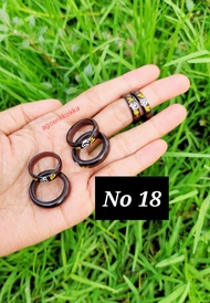 Cincin wafak hitam ukuran 18 kokka kaokah