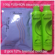 FUSHION ultralift bleaching powder & 12% BREMOD oxidizer