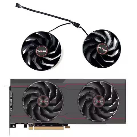 NEW 95MM Graphics Cardpphire PULSE AMD Radeon RX 6750 XT Video Card Fan FD10015M12D RX6750XT Cooling