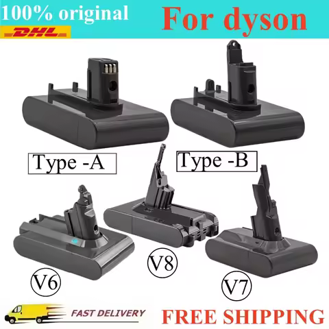 100% New Vacuum Cleaner rechargeable Battery for Dyson V6 V7 V8 Series SV07 DC31 DC34 DC62 58 Absolu