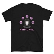 New Hot Selling Funny Fashion Retro Style Crypto Girl Goth T-Shirt