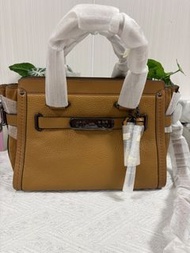 Coach Swagger 27 Pebble Leather Satchel Bag
