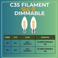 C35 2W/4W E27/E14 led EDISON COB FILAMENT BULB