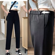 NEW BOHO PLAIN TROUSER WITH POCKET DESIGN STRAIGHT CUT FOR WOMEN CASUAL OUTFIT