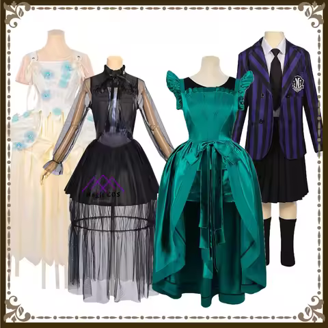 Popular Movie Character Cosplay Costume Anime Agnes/Enid Role Playing Outfit Full Set Dress Women Ad