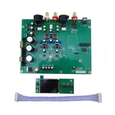 HiFi Dual ES9038q2m DAC Decoder Coaxial Fiber USB Bluetooth Input PCM384k DSD512 with TFT Screen
