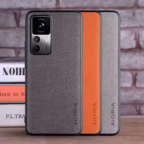 Case for Xiaomi 12T Pro 12X 12 12S Pro Ultra 5G coque Luxury textile Leather phone cover funda for x