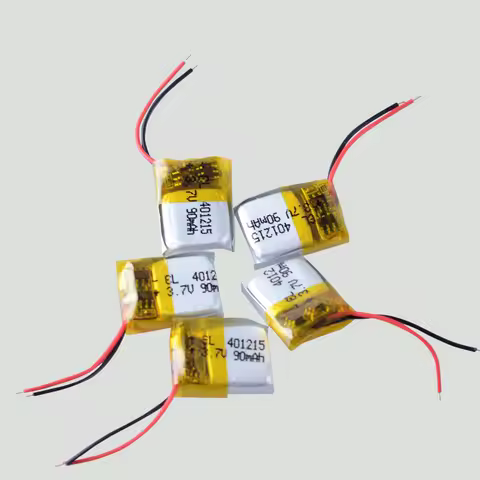 10Pcs 401215 3.7V 90mAh Polymer Lithium Rechargeable Battery