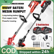 【TC】998VF Mesin Rumput Bateri Cordless Grass Cutter Portable Electric Lawn Mower Grass Trimmer/Elect