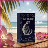 For Tarot meaning cards 78pcs Card Game for Table 78 Sheets Multi-Player Interactive Illustration Bo