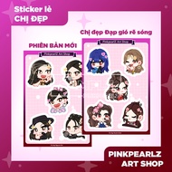 Odd stickers of Beautiful Sisters Trang Phap, Lan Ngoc, Uyen Linh,, Luu Huong Giang by PinkPearlZ [D