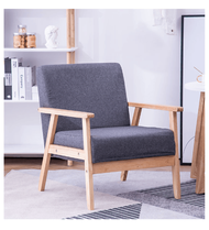 Divano โซฟาผ้า 1ที่นั่ง 65X65X71CM. MH007 สีเทา