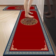 2Pcs Non-Slip Kitchen Rug Water Absorbent Oil Resistant Floor Mat 40x60+40x120cm
