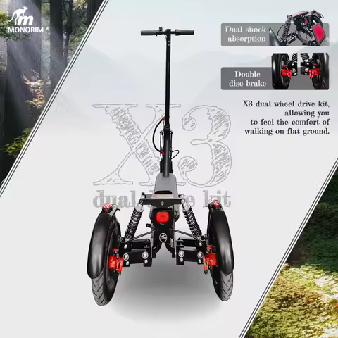 Monorim X3 upgrade kit to be Three Wheels Special for Xiaomi m365/pro1/pro2/mi3 Scooter and (m365/pr