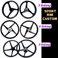 SPORT RIM CUSTOM ALLOY HUB Y15 LC Y125 Y16 RS RACING MODIFY HUP SUPER ENKEI 3 5 4 BATANG KAKI FLY SP