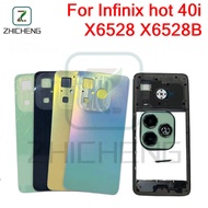 For Infinix hot 40i X6528 X6528B Battery Back cover Housing middle frame + Button