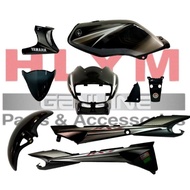 RXZ HLYM 100% ORIGINAL YAMAHA 5PV CATAL CATALYZER HITAM SKALA BODY COVER SET RIVET BESAR WITH TANK T