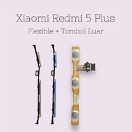 TOMBOL Flexible On Off Volume+Outer Button Xiaomi Redmi 5 Plus • Fullset New