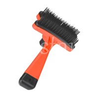Cat Grooming Shedding Tools Safe Puppy Hair Comb Pets Accessories (Orange)
