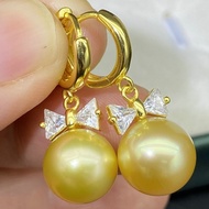 S925 pure silver pearl earring accessories empty holder DIY handmade 925 silver earring accessories 