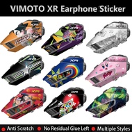 Headphone Protective Stickers Motorcycle Earphone Decorative Decal for VIMOTO XR