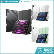 [JETech] iPad Pro 12.9 Case (2018/2020/2021/2022) | Pencil Holder Clear Back Slim Stand Cover