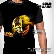 kaos arwana golden red | kaos ikan arwana - s