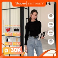 BBSTORE’S Elegant Round Neck Long Sleeve T-Shirt - A2197S