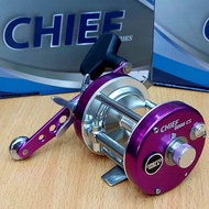 🔥ราคาพิเศษ🔥 เบททรงกลม OMOTO รุ่น CHIEF 6000CS หมุนขวา มีหลายสีให้เลือก เบรค 15 LB.    KM4.27467❗❗ราค