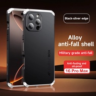 [Element Case] Metal Frame PC Back Cover Phone Case For iPhone 15 16 Pro Max Aluminum Anti-collision