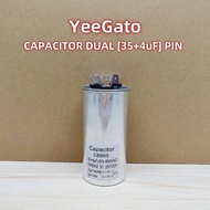 [35uF + 4uF] (CBB65) CAPACITOR DOUBLE DUAL {PIN/WIRED} (450V) COMPRESSOR MOTOR STARTING AIRCOND COND