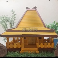 Rumah adat Jawa Timur stik es krim