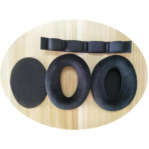 Headband + 1 Pair Velvet Ear Pads Cover for Sennheiser HD545 HD565 HD580 HD600 HD650 Headphone Repla