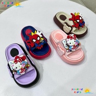 Hello Cat Girls Bear Slippers - Spider-Man Boys - Super Light Anti-Slip-B02 Kids Slippers for Boys