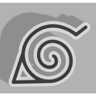 Naruto Symbol Logo (3D Decoration)
