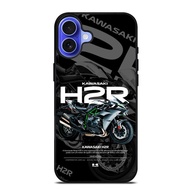 kawasaki H2R ST0114 iphone 16 16e 15 14 13 12 11 Pro Max Plus Mini XR X XS Max Hybrid Case