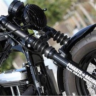 台灣現貨哈雷883前叉適用於harley72改裝長款前避震罩哈雷1200橡膠哈雷48哈雷48後靠背