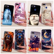 For OPPO A5s Case OPPO AX5s Cover Cute Cartoon Horse Lion Dragon Clear Silicone Soft TPU Casing For 